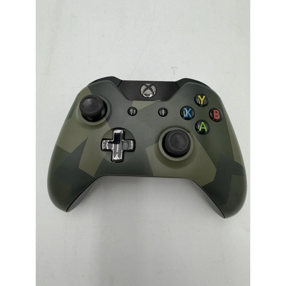 Microsoft Xbox One Wireless Controller Model 1537 Armed Forces Green Camo NO LID